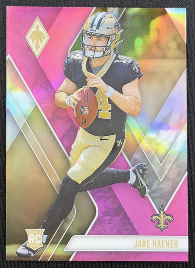 Jake Haener 2023 Panini Phoenix Pink /199 Saints