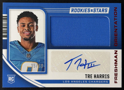 Tre Harris 2025 Panini Rookies & Stars Freshman Orientation /99 Chargers Sports Trading Cards