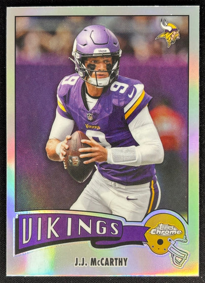 J.J. McCarthy 2025 Topps Chrome 1975 Refractor Vikings Default Title Football