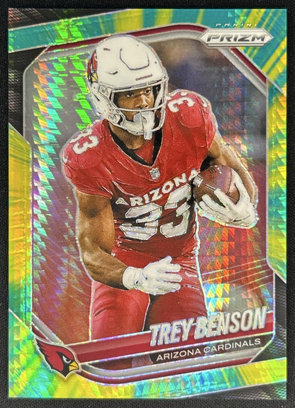 Trey Benson 2025 Panini Prizm Hyper /200 Cardinals front