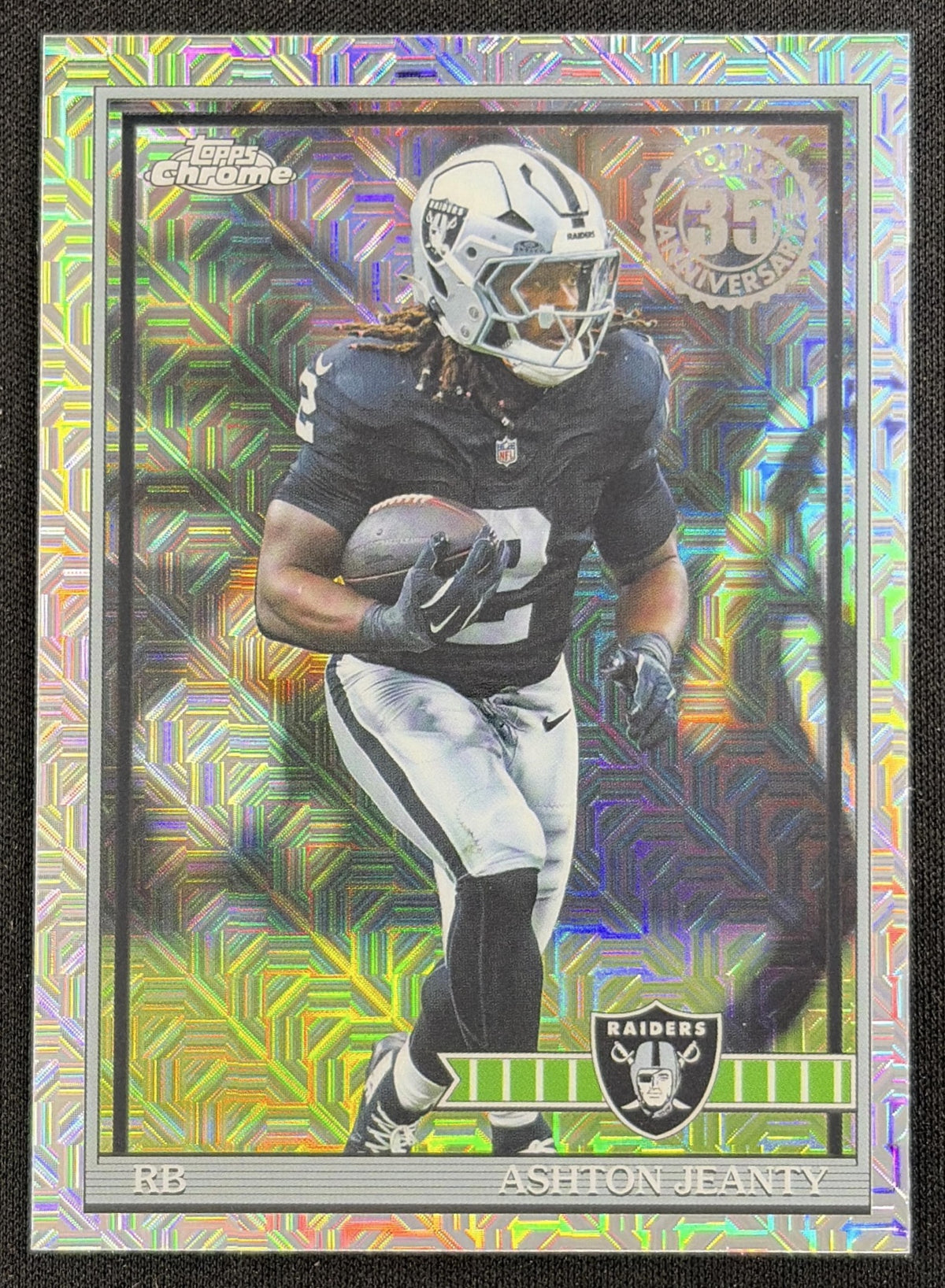 Ashton Jeanty 2026 Topps 1991 Chrome Mojo Refractor Raiders