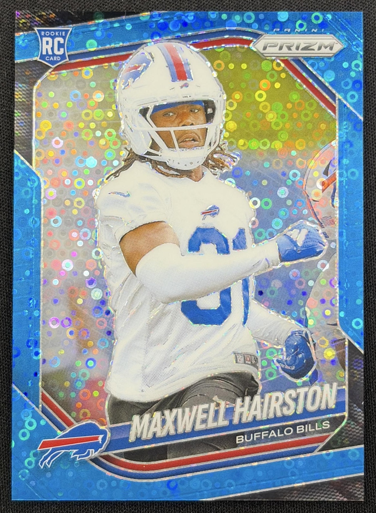Maxwell Hairston 2025 Panini Prizm No Huddle Blue /125 Bills
