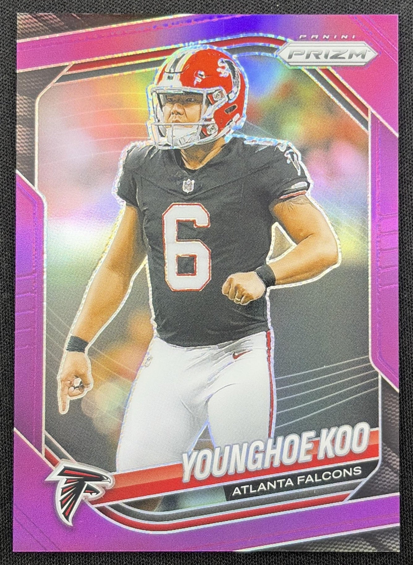 Younghoe Koo 2025 Panini Prizm Purple /125 Falcons
