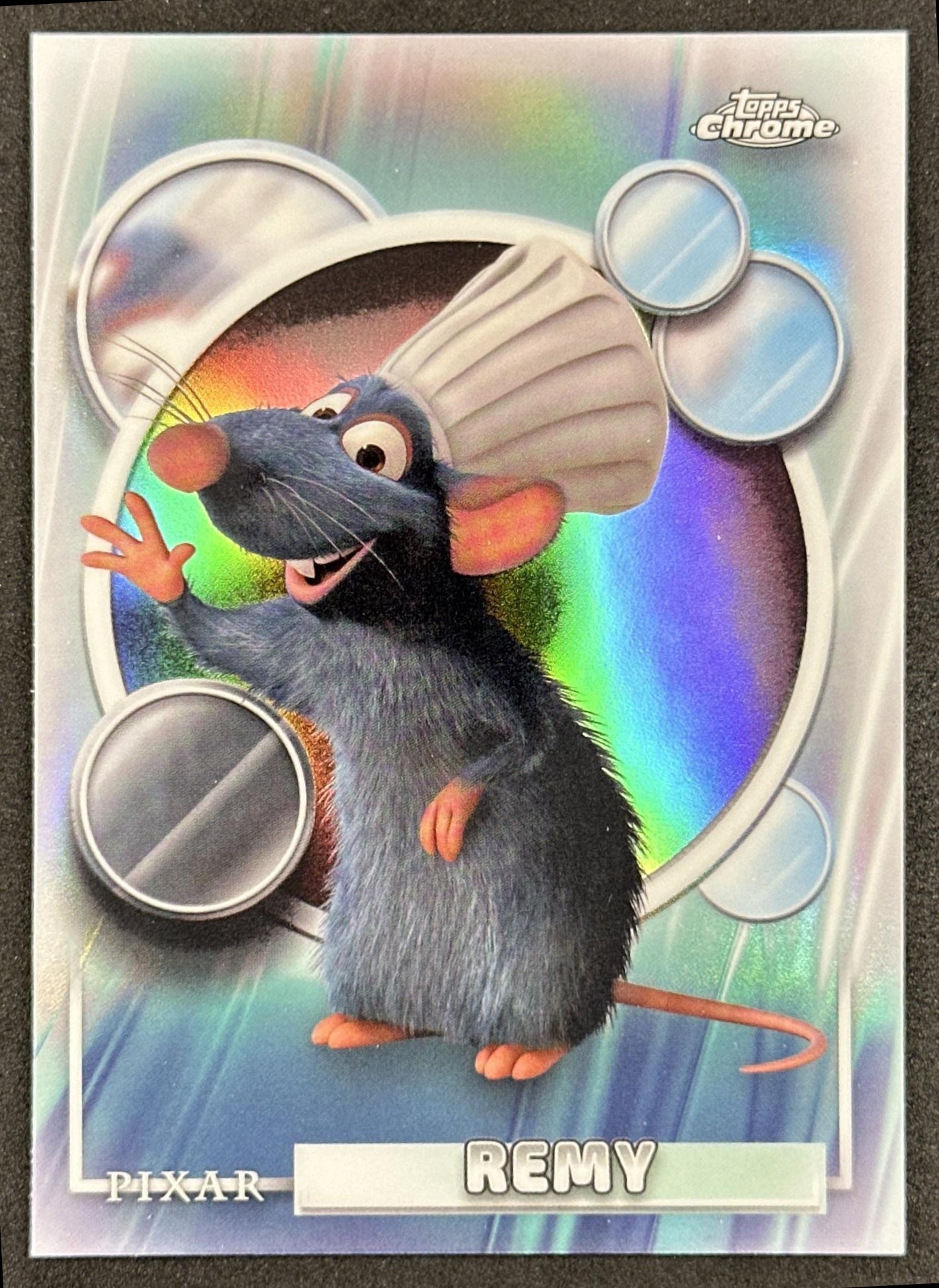 Remy 2026 Topps Chrome Disney Refractor Ratatouille Front