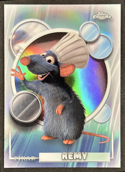 Remy 2026 Topps Chrome Disney Refractor Ratatouille Front