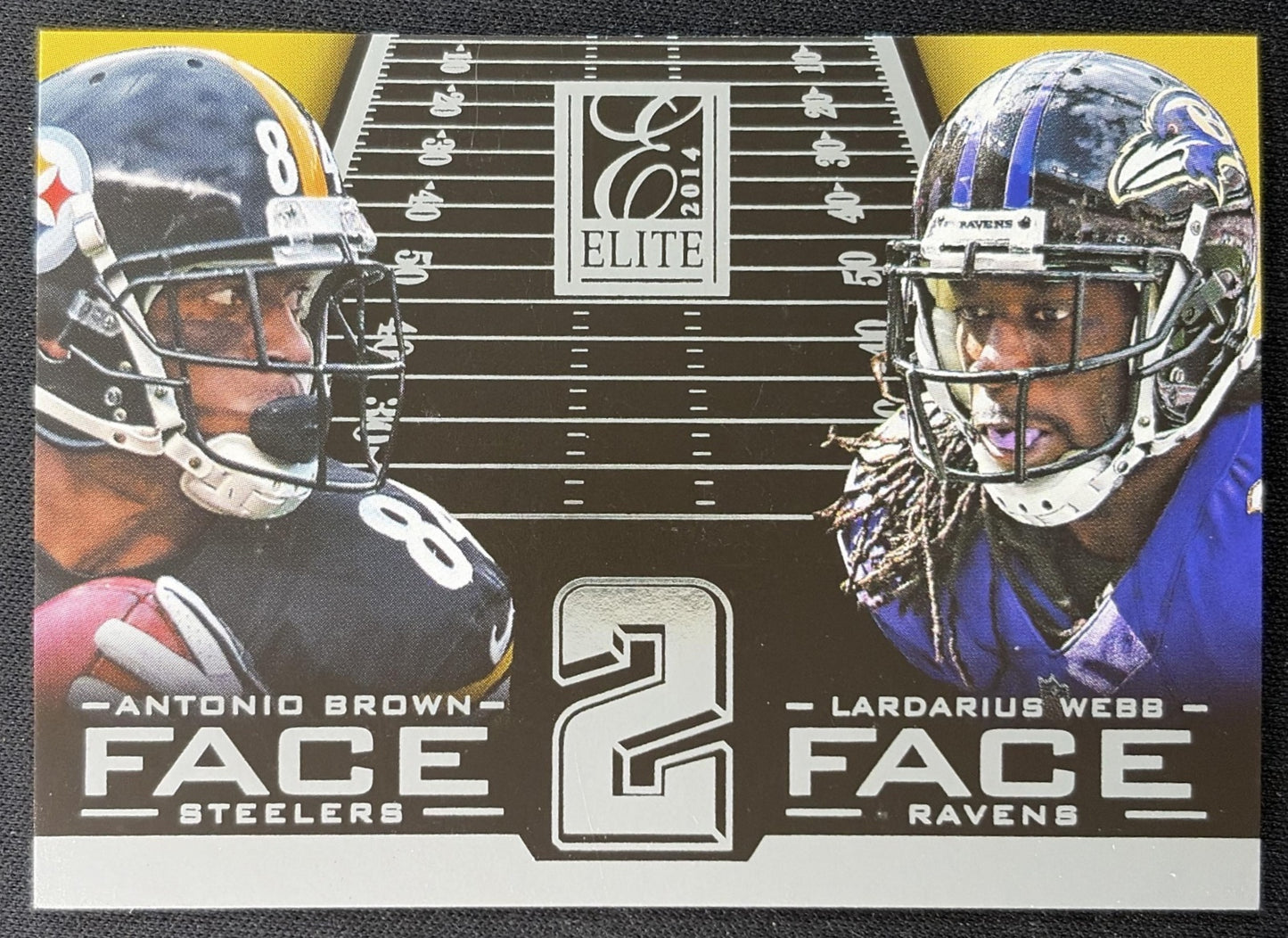 Antonio Brown Lardarius Webb 2014 Panini Elite Face 2 Silver - Front