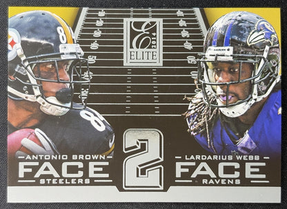 Antonio Brown Lardarius Webb 2014 Panini Elite Face 2 Silver - Front
