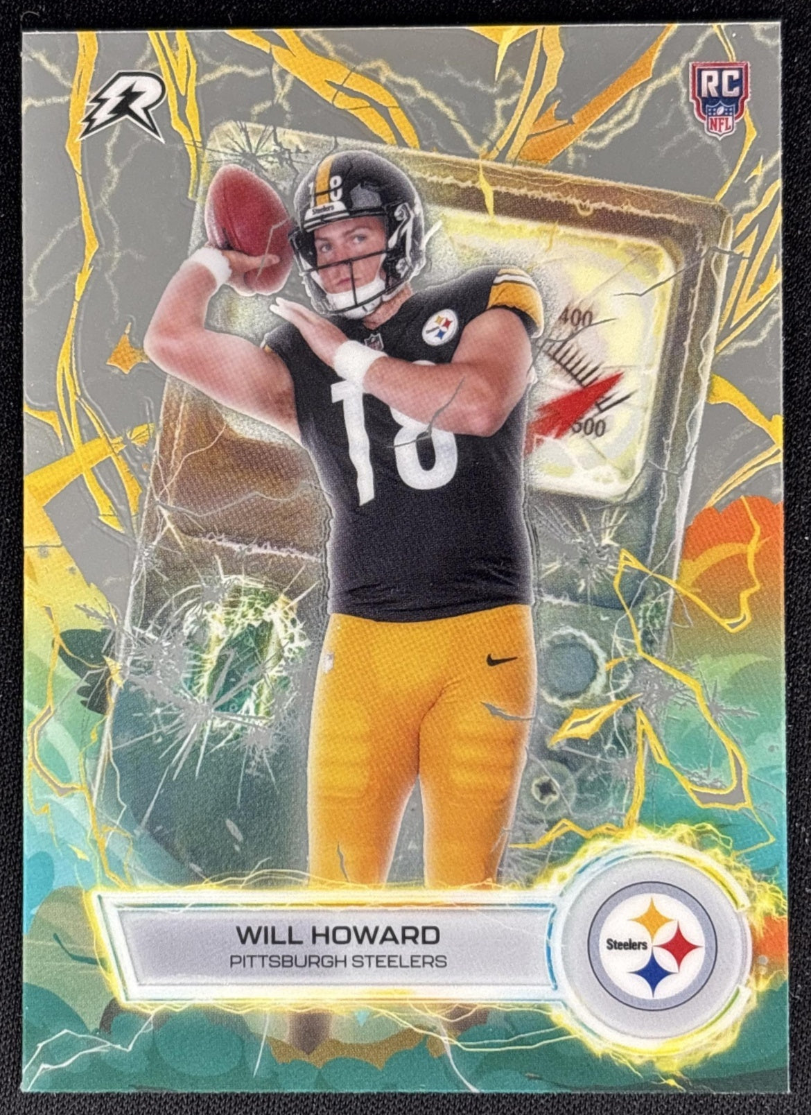 Will Howard 2025 Topps Resurgence Voltaic Steelers
