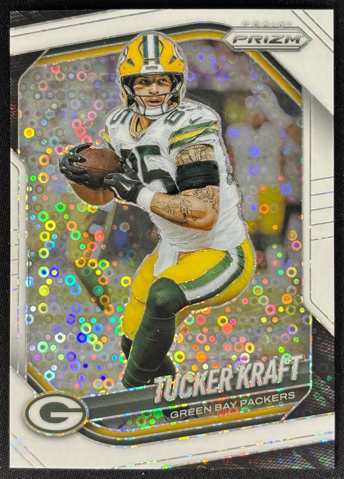 Tucker Kraft 2025 Prizm White Disco Prizms Packers - front