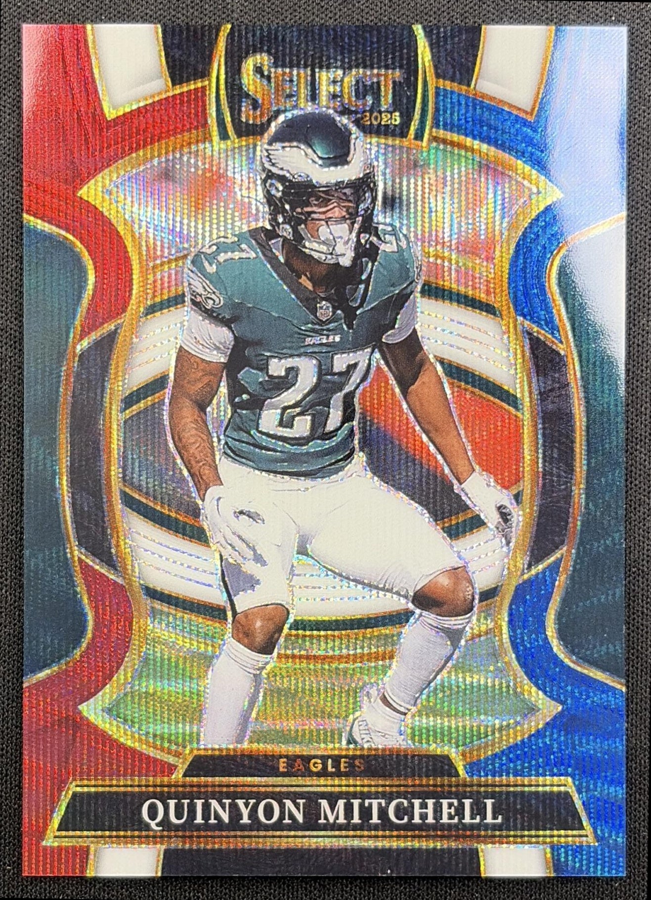Quinyon Mitchell 2025 Panini Select Concourse Tri-Color Prizm /399 Eagles