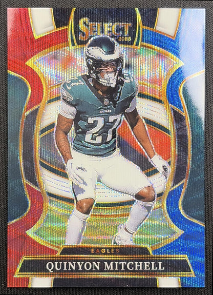 Quinyon Mitchell 2025 Panini Select Concourse Tri-Color Prizm /399 Eagles