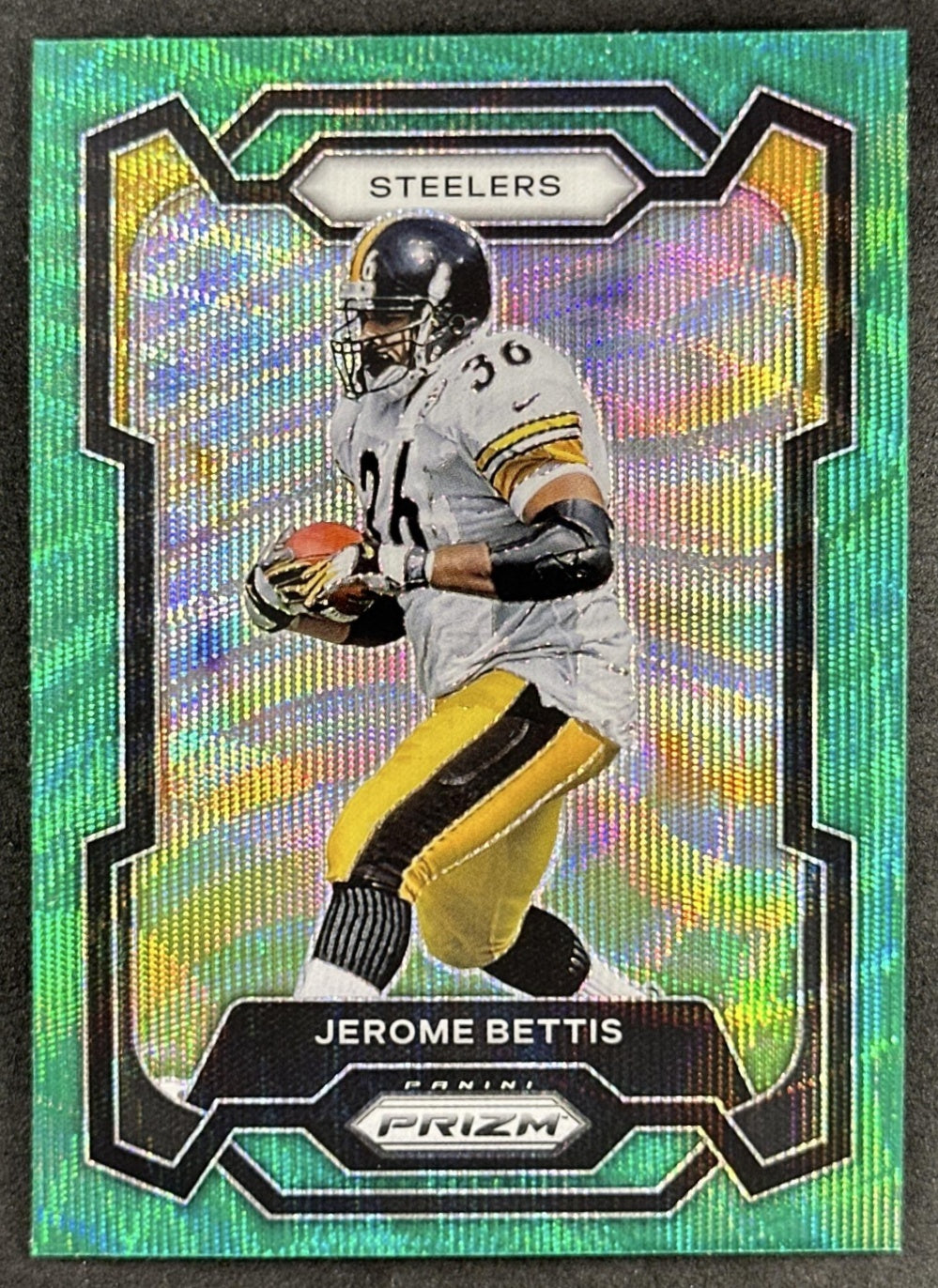 Jerome Bettis 2023 Panini Prizm Green Wave Steelers Sports Trading Cards
