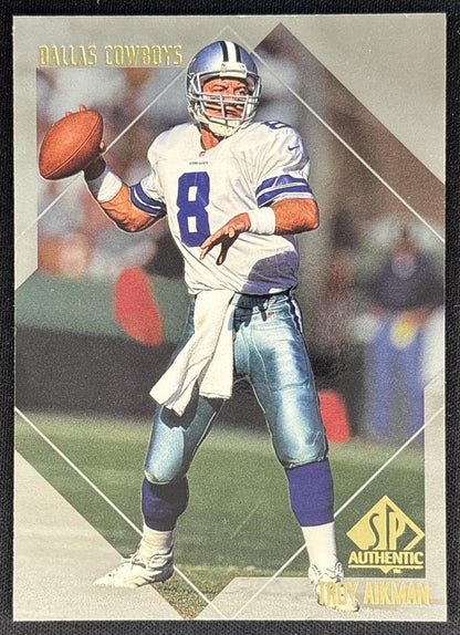 Troy Aikman 1997 SP Authentic Cowboys Sports Trading Cards