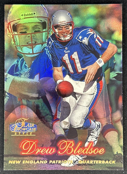 Drew Bledsoe 1998 Fleer Flair Showcase Row 2 Style Patriots front
