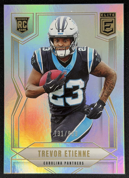 Trevor Etienne 2025 Panini Donruss Elite Rookies /999 Panthers front