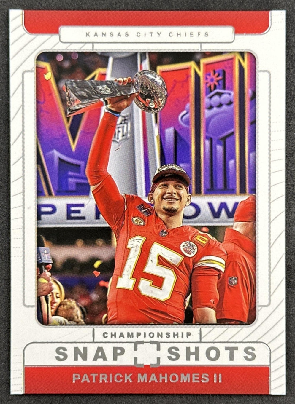 Patrick Mahomes II 2025 Panini PhotoGenic Championship Snapshots Chiefs front
