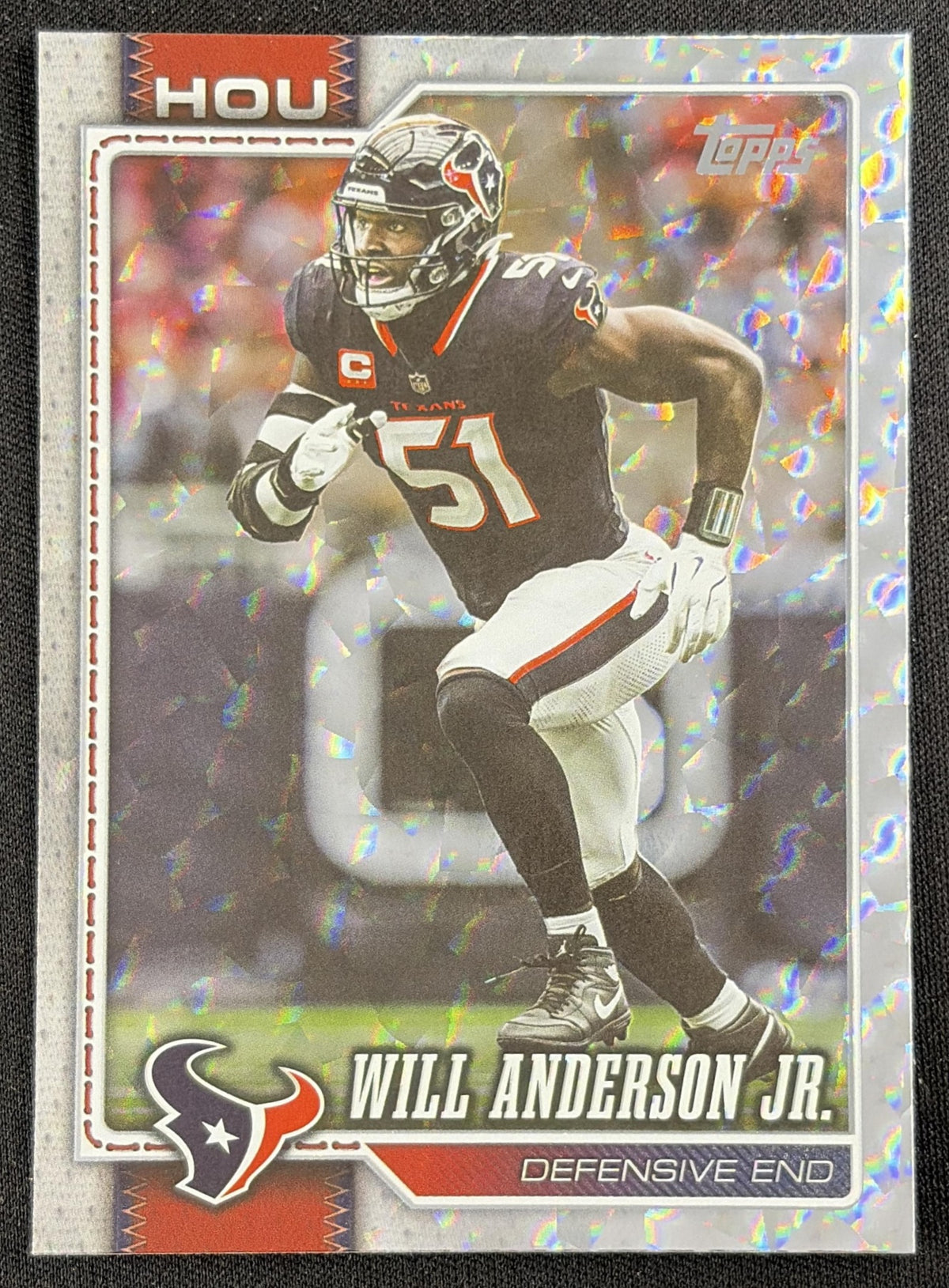 Will Anderson Jr. 2026 Topps Flagship Crackle Texans