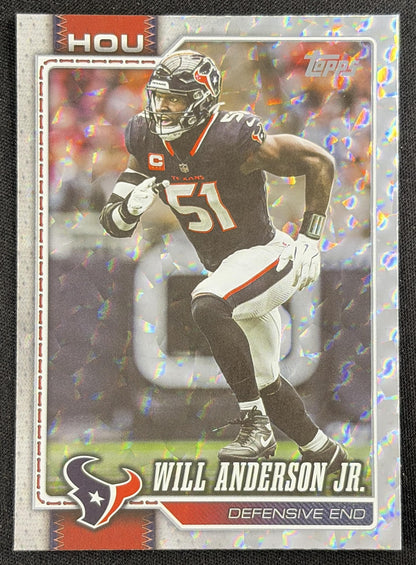 Will Anderson Jr. 2026 Topps Flagship Crackle Texans
