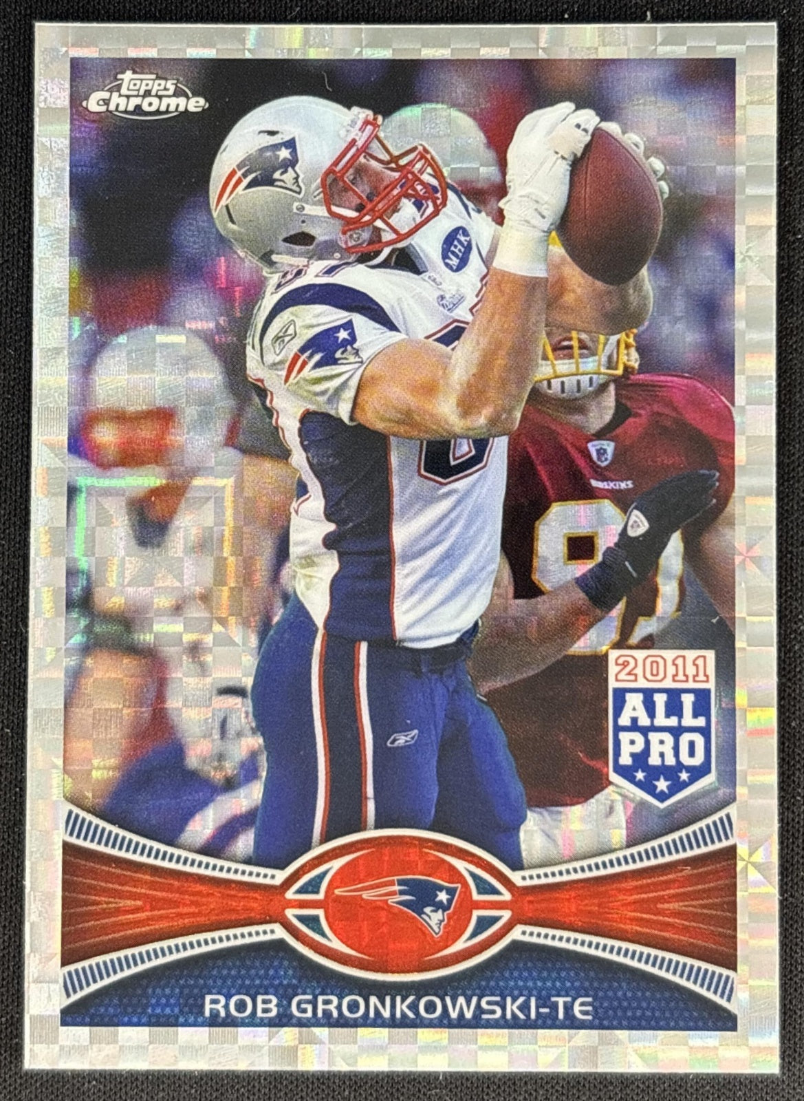 Rob Gronkowski 2012 Topps Chrome Xfractors Patriots front