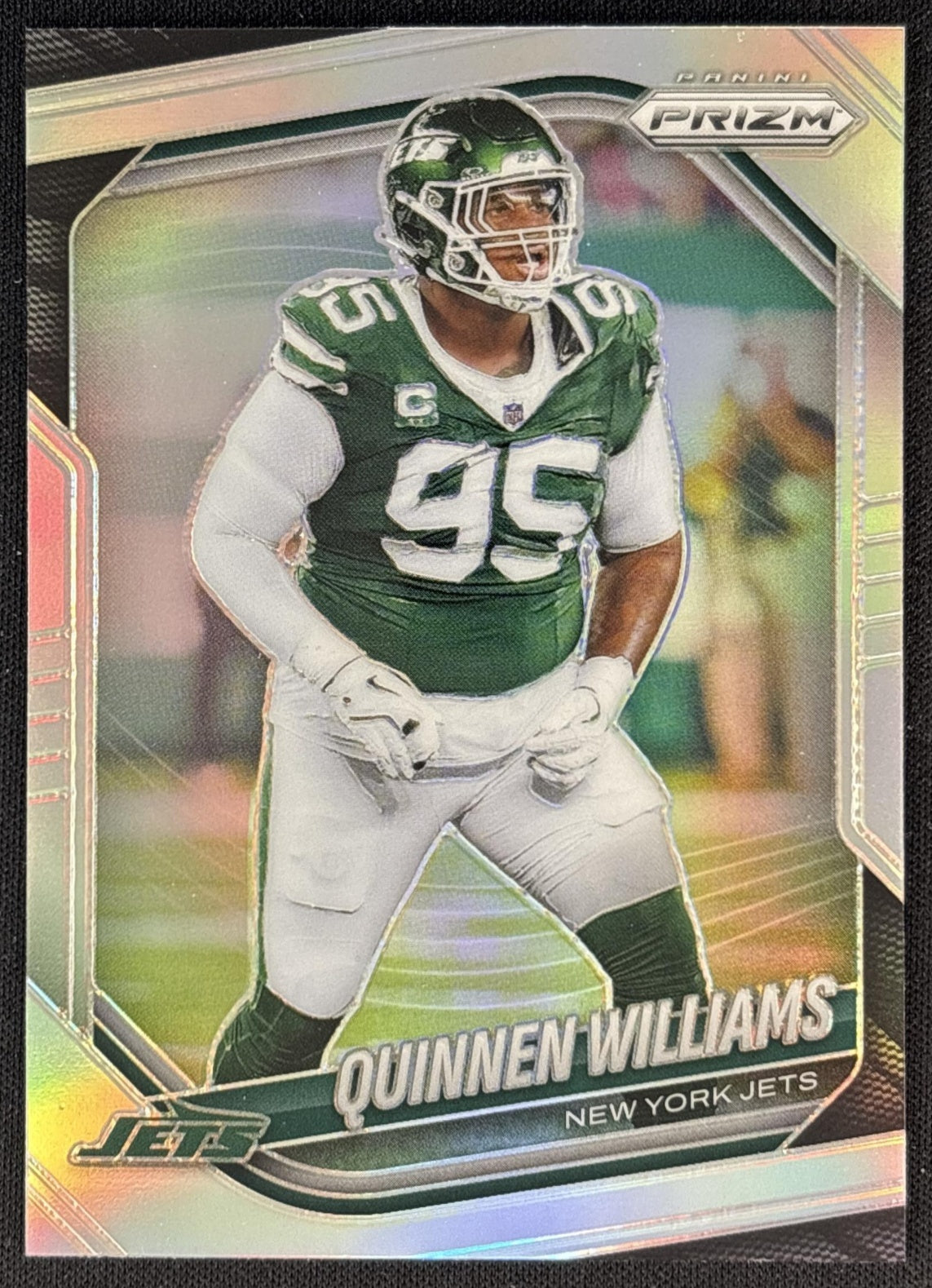 Quinnen Williams 2025 Panini Prizm Silver Jets front