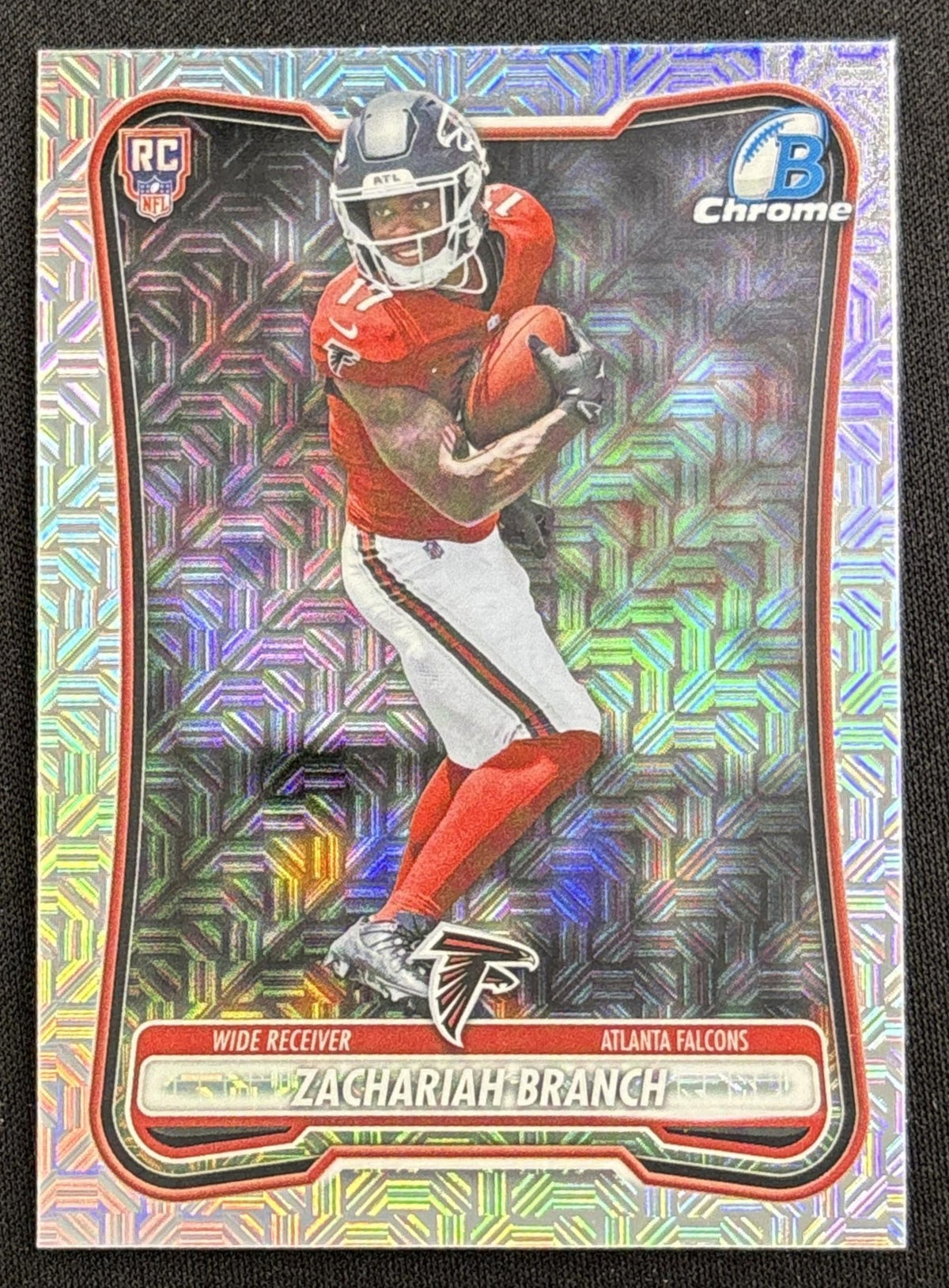 Zachariah Branch 2026 Bowman Chrome NFL Mojo Refractor Falcons