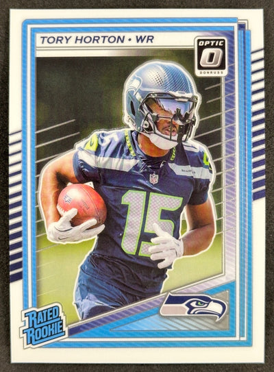 Tory Horton 2025 Donruss Optic Rated Rookie Seahawks Sports Trading Card