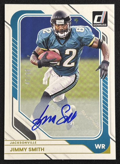 Jimmy Smith 2026 Panini Donruss Auto /99 Jaguars sports trading card front