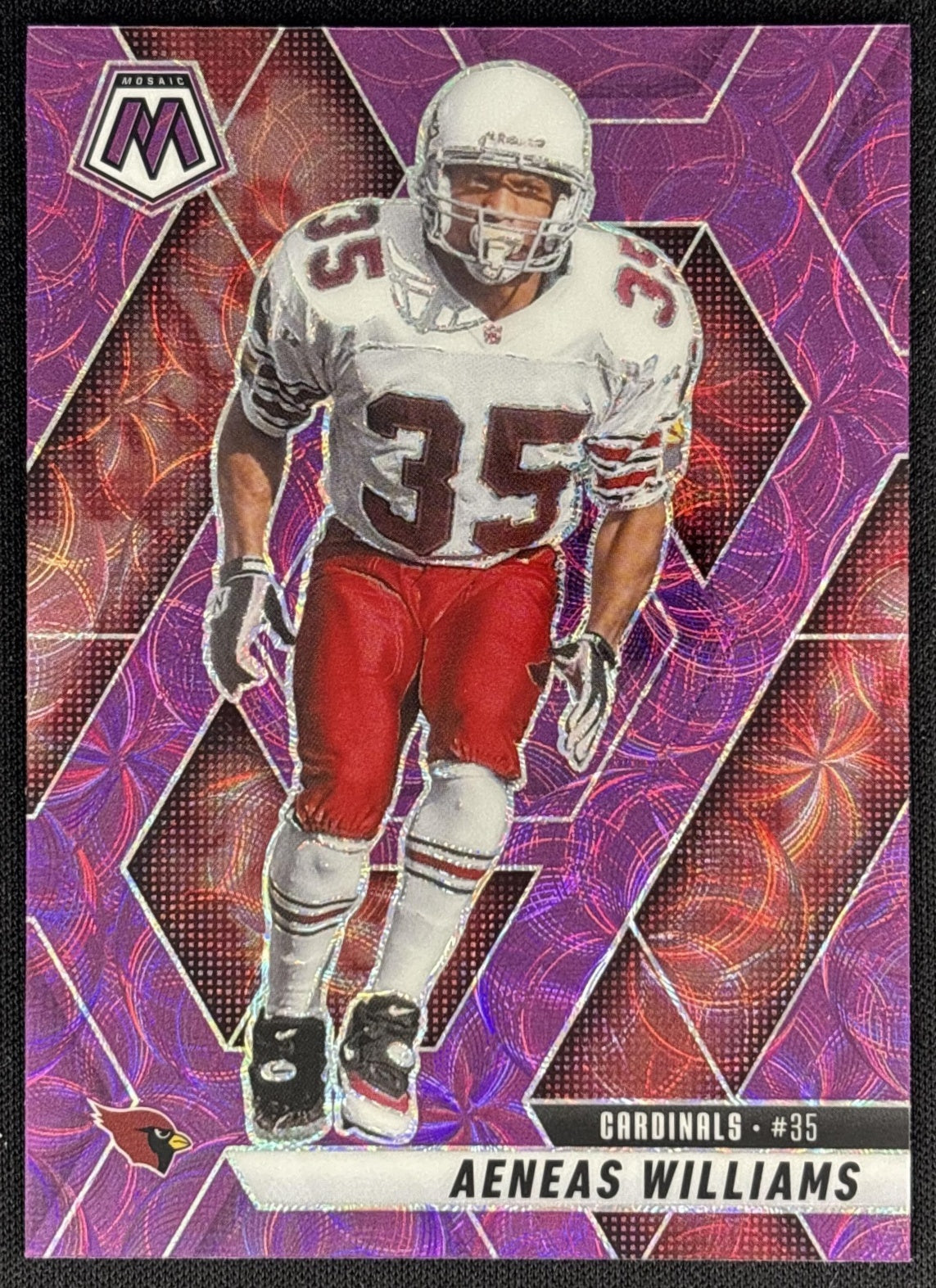 Aeneas Williams 2025 Panini Mosaic Purple Scope Prizm Cardinals