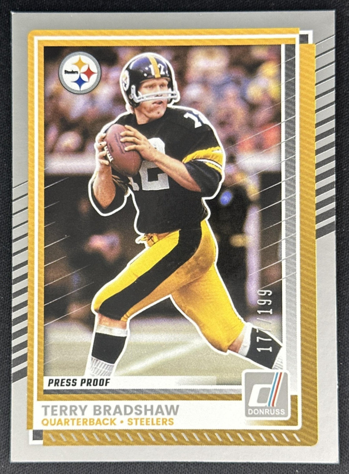 Terry Bradshaw 2025 Panini Donruss Press Proof Silver /199 Steelers Default Title Sports Trading Cards