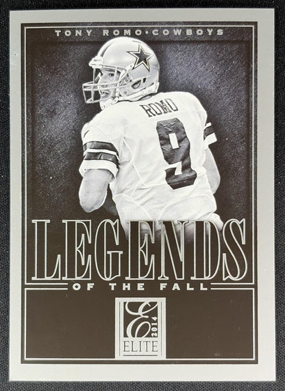 Tony Romo 2014 Panini Elite Legends of the Fall Silver Cowboys - Front
