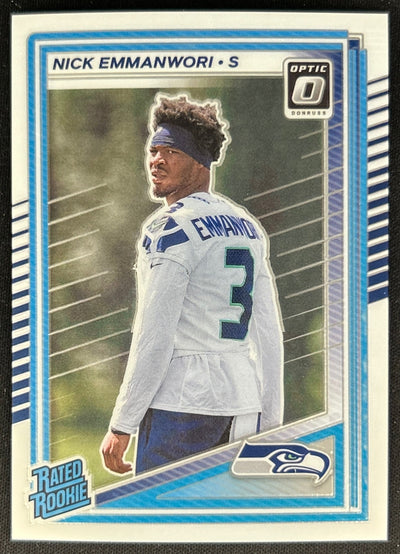 Nick Emmanwori 2025 Donruss Optic Rated Rookie Seahawks Sports Trading Cards
