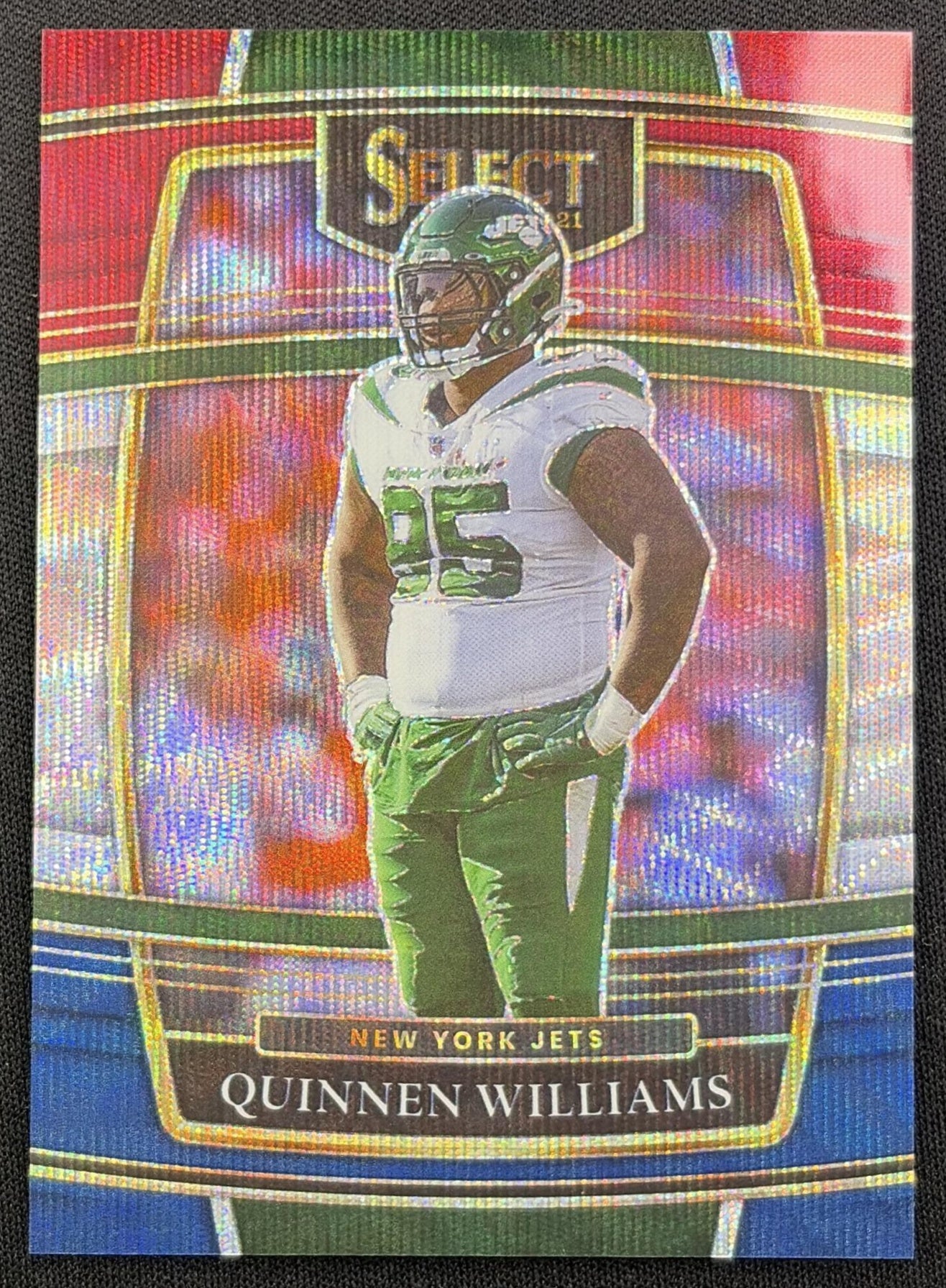 Quinnen Williams 2021 Panini Select Tri Color Prizm /249 Jets New York Jets