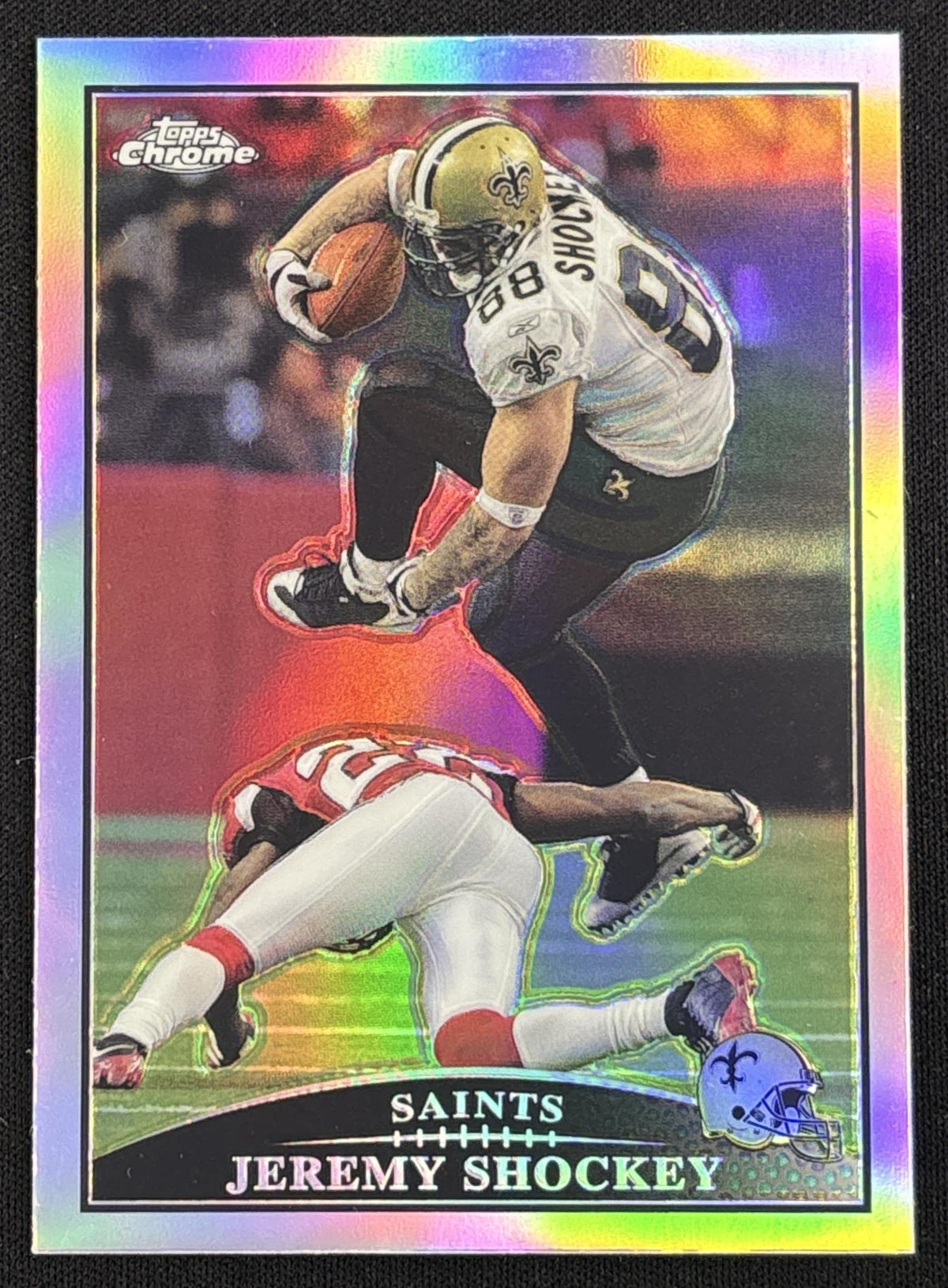 Jeremy Shockey 2009 Topps Chrome Refractors Saints Default Title Sports Trading Card