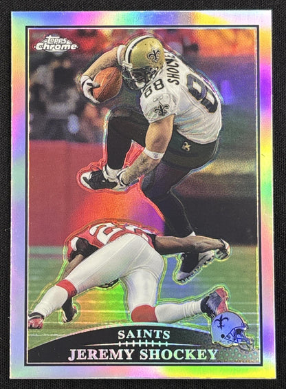 Jeremy Shockey 2009 Topps Chrome Refractors Saints Default Title Sports Trading Card