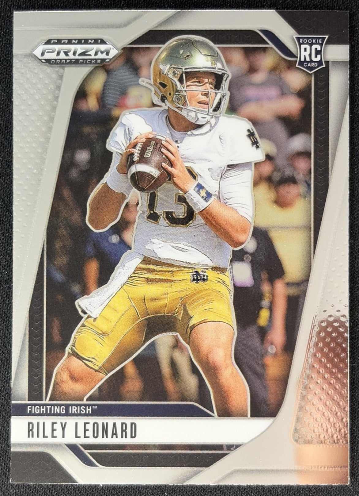 Riley Leonard 2025 Panini Prizm Draft Picks Fighting Irish front
