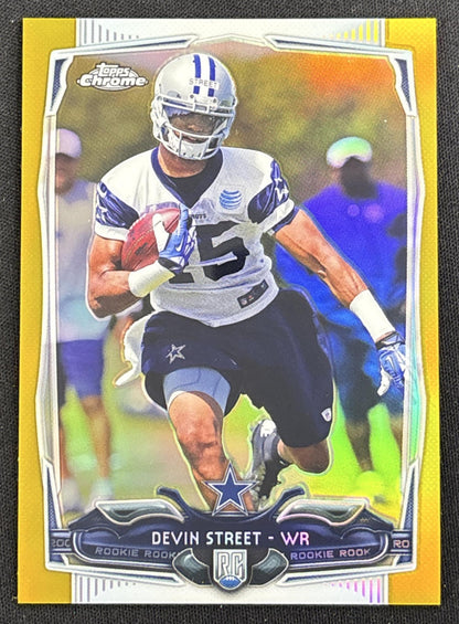 Devin Street 2014 Topps Chrome Gold Refractor /50 Cowboys