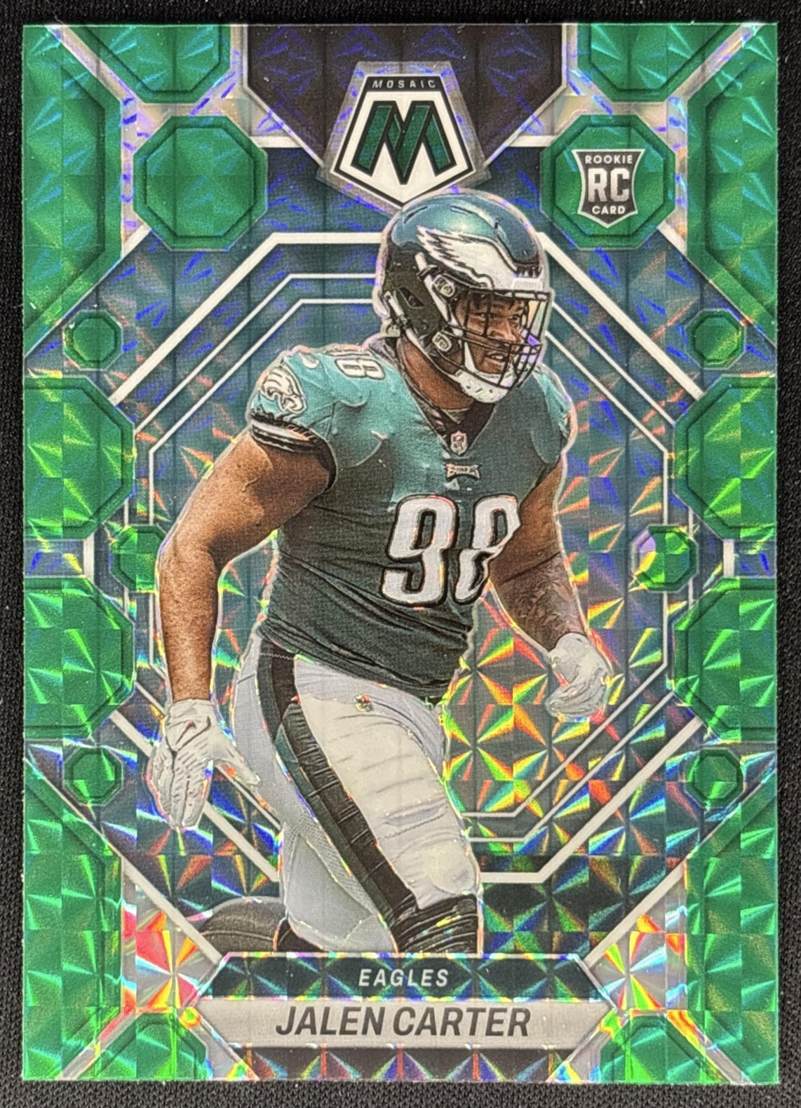 Jalen Carter 2023 Panini Mosaic Green Mosaic Eagles Default Title Sports Trading Cards
