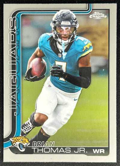 Brian Thomas Jr. 2025 Topps Chrome Jaguars Default Title Sports Trading Cards