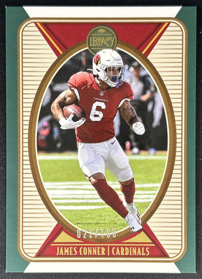 James Conner 2022 Panini Legacy Orange /199 Cardinals front