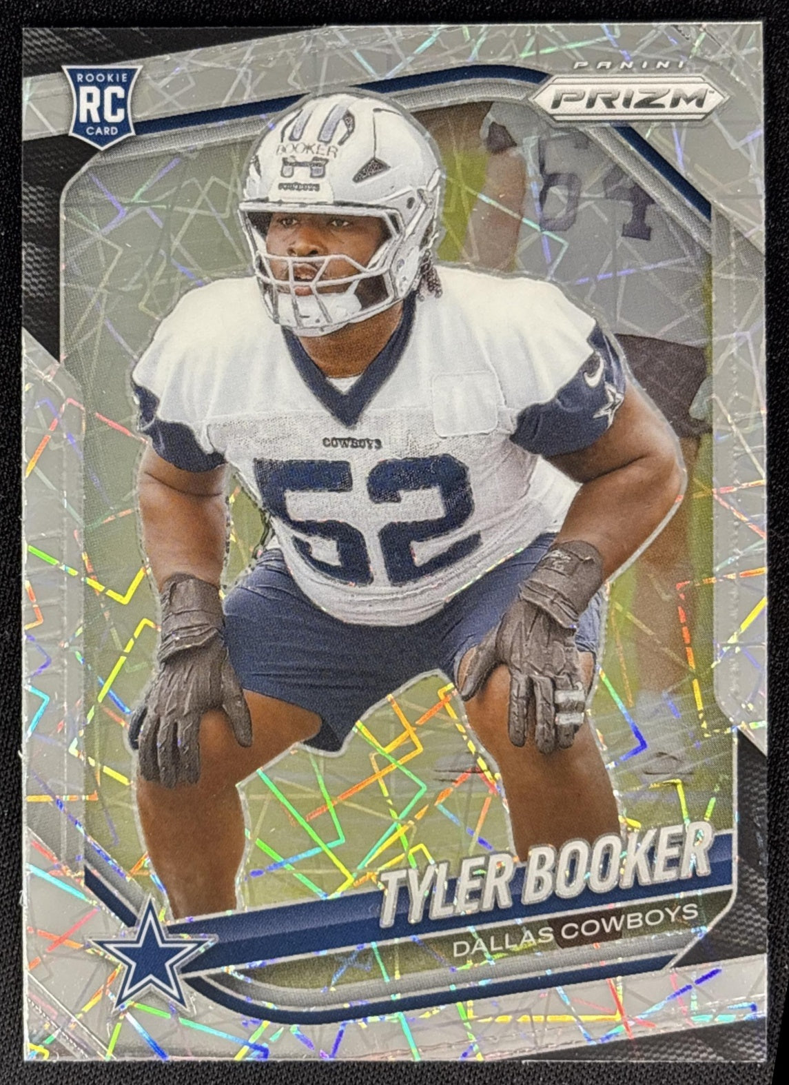Tyler Booker 2025 Panini Prizm Lazer Cowboys Sports Trading Cards