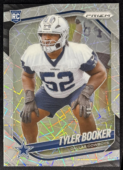 Tyler Booker 2025 Panini Prizm Lazer Cowboys Sports Trading Cards