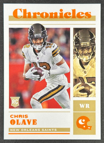 Chris Olave 2022 Chronicles Orange Saints Sports Trading Card