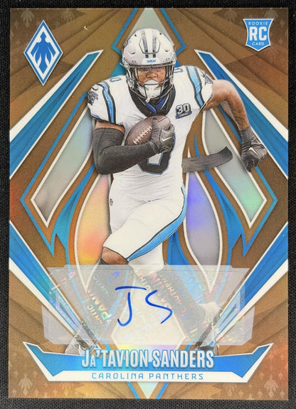 Ja'Tavion Sanders 2024 Panini Phoenix Rookie Auto Bronze /33 Panthers