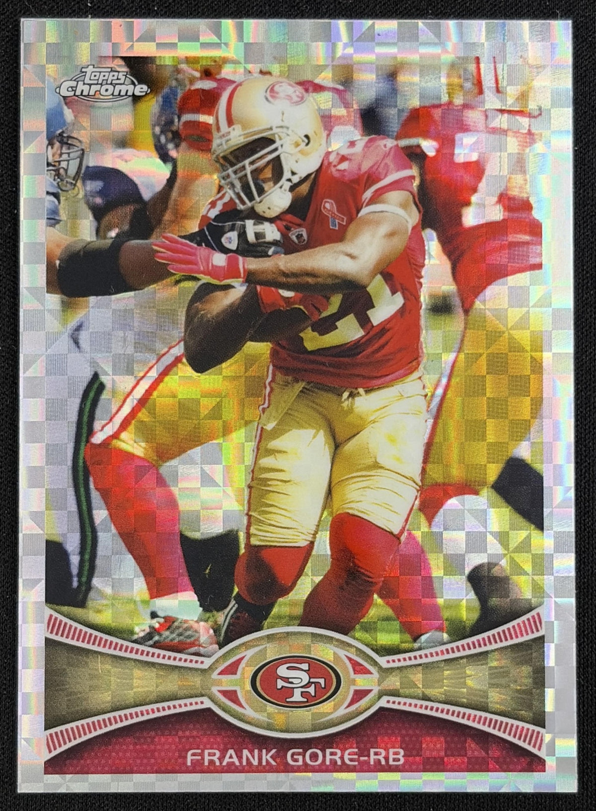 Frank Gore 2012 Topps Chrome Xfractors 49ers Sports Trading Card