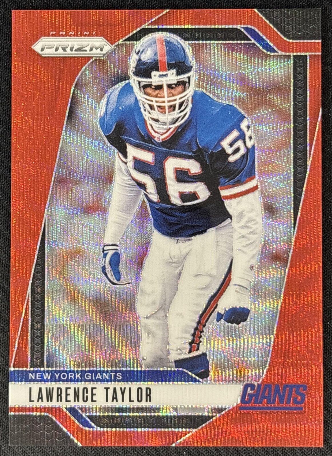 Lawrence Taylor 2024 Panini Prizm Red Wave /149 Giants front