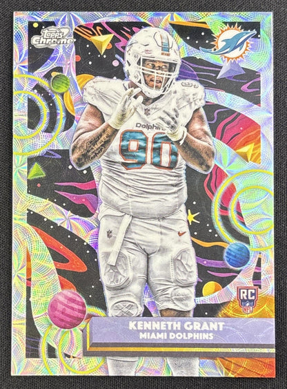 Kenneth Grant 2025 Topps Cosmic Chrome Nucleus Refractor Dolphins