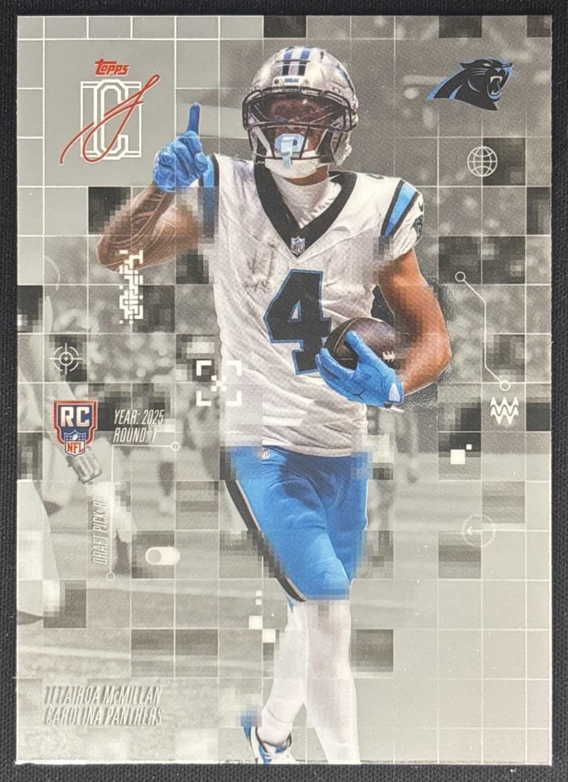 Tetairoa McMillan 2025 Topps Signature Class After Image Panthers front