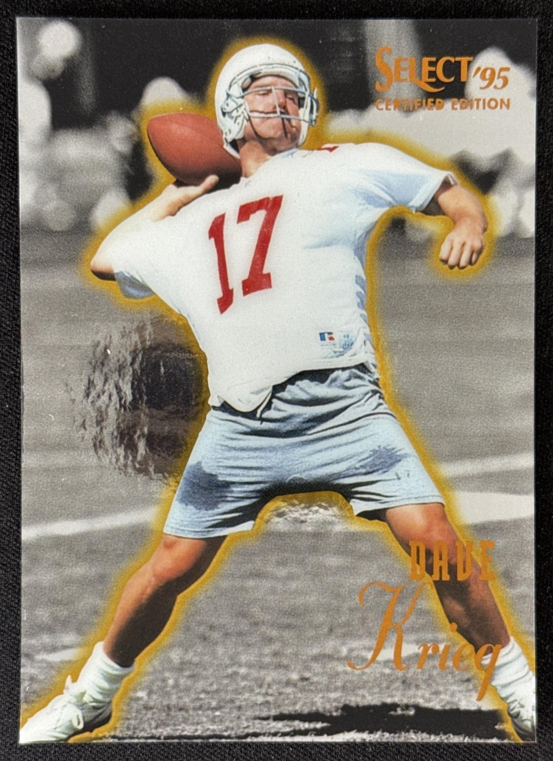 Dave Krieg 1995 Pinnacle Select Certified Cardinals Sports Trading Card