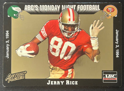 Jerry Rice 1993 Action Packed Monday Night Football 49ers Sports Trading Cards