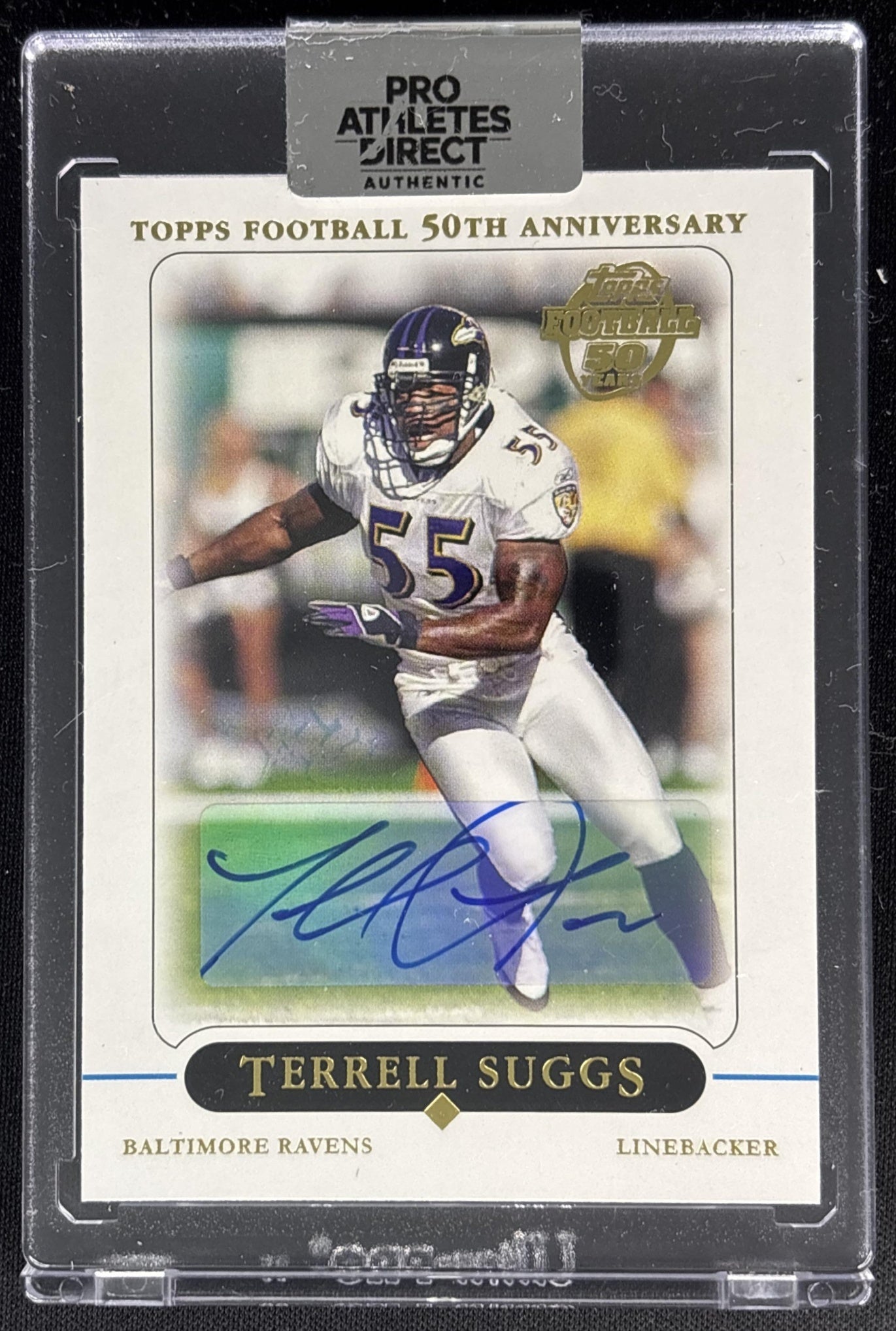Terrell Suggs 2005 Topps 1st Edition Pro Athletes Direct Auto Ravens